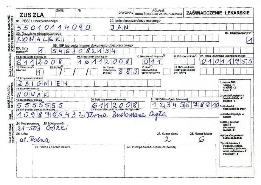 Jak skutecznie obliczyć zwolnienie lekarskie w lutym?