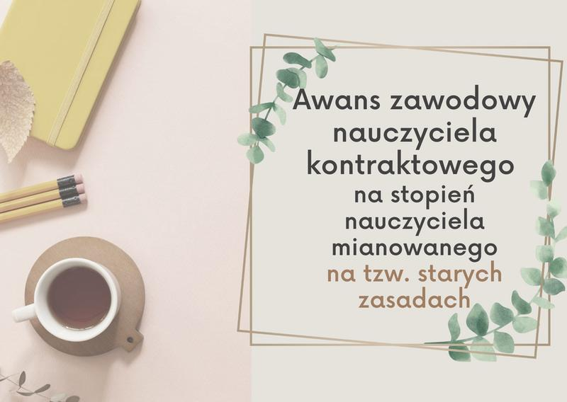 Awans zawodowy nauczyciela