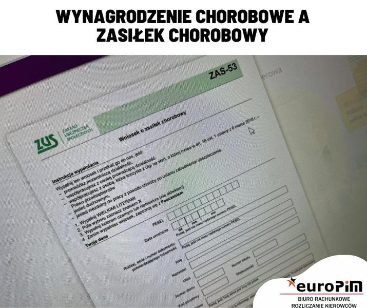 Obliczanie zasiłku chorobowego
