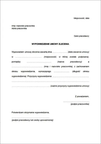 Obowiązki zleceniodawcy