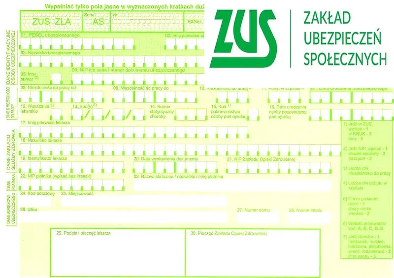 Odwołanie od decyzji ZUS