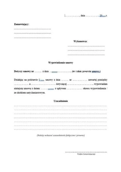 Okres wypowiedzenia
