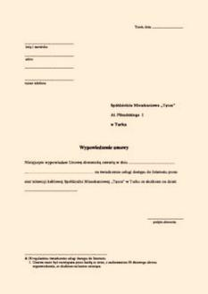 Okres wypowiedzenia umowy