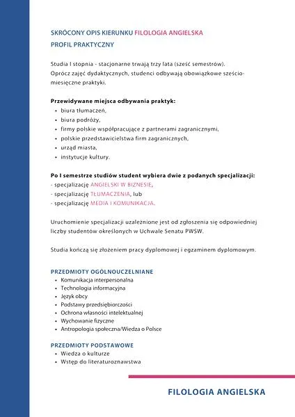 Ścieżki kariery filologii angielskiej