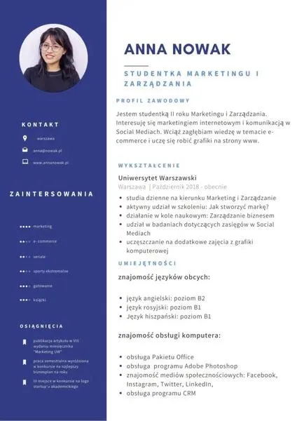 Skuteczne CV bez doświadczenia