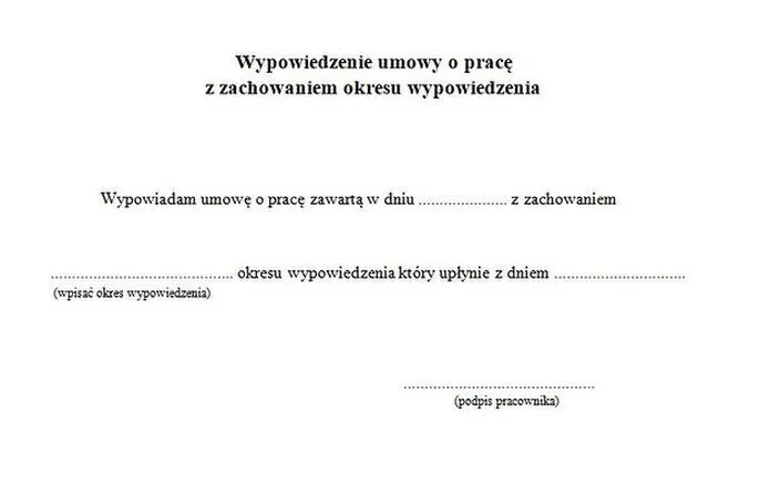 Skuteczne złożenie wypowiedzenia