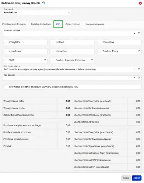 Ulgi podatkowe umowy zlecenia