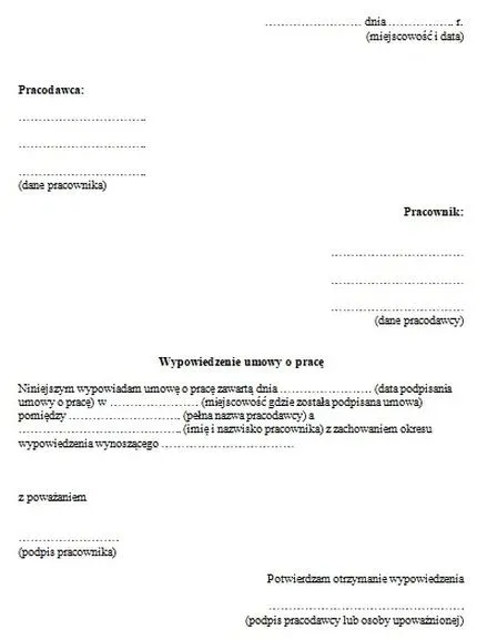 Ustanie stosunku pracy
