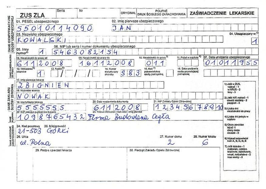 Wynagrodzenie chorobowe pracownika