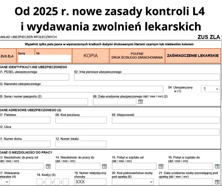 Zasady wystawiania zwolnień