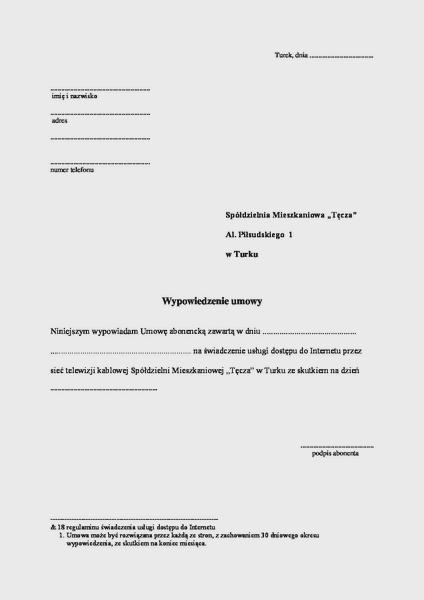Zerwanie umowy terminowej